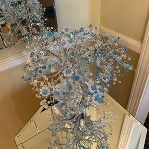 Water blue flowers, on silver (20%=$55) lowest price ever (excluding coupons)